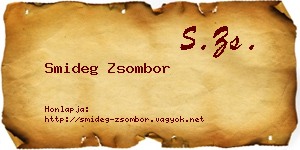 Smideg Zsombor névjegykártya